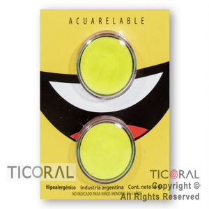 MAQUILLAJE ARTISTICO PINTAFAN FLUO AMARILLO AMARILLO 119-01 (4GR SET X 2) x 3